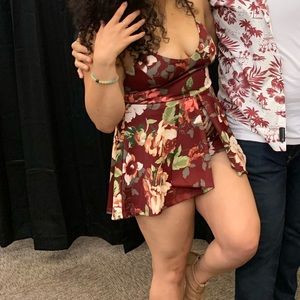 Floral romper dress